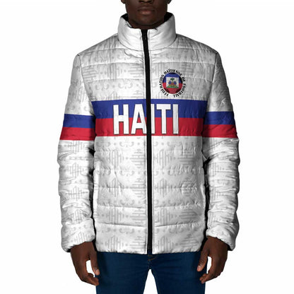 Custom Afro Haiti Football Padded Jacket Ekip Foutbol Ayiti
