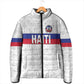 Custom Afro Haiti Football Padded Jacket Ekip Foutbol Ayiti