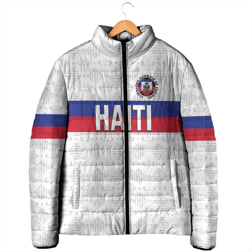 Custom Afro Haiti Football Padded Jacket Ekip Foutbol Ayiti