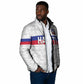 Custom Afro Haiti Football Padded Jacket Ekip Foutbol Ayiti