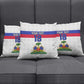 Custom Afro Haiti Football Pillow Cover Ekip Foutbol Ayiti