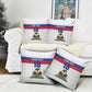 Custom Afro Haiti Football Pillow Cover Ekip Foutbol Ayiti