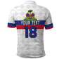 Custom Afro Haiti Football Polo Shirt Ekip Foutbol Ayiti - African Pride