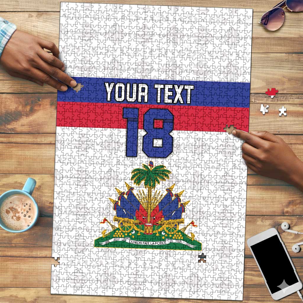 Custom Afro Haiti Football Puzzle Ekip Foutbol Ayiti