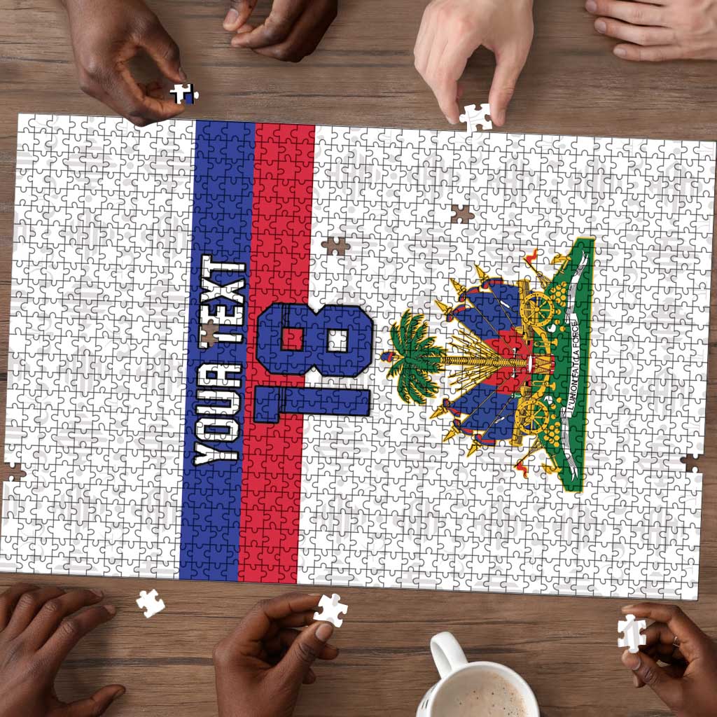 Custom Afro Haiti Football Puzzle Ekip Foutbol Ayiti