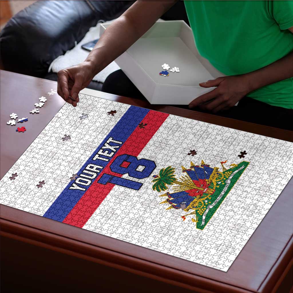 Custom Afro Haiti Football Puzzle Ekip Foutbol Ayiti
