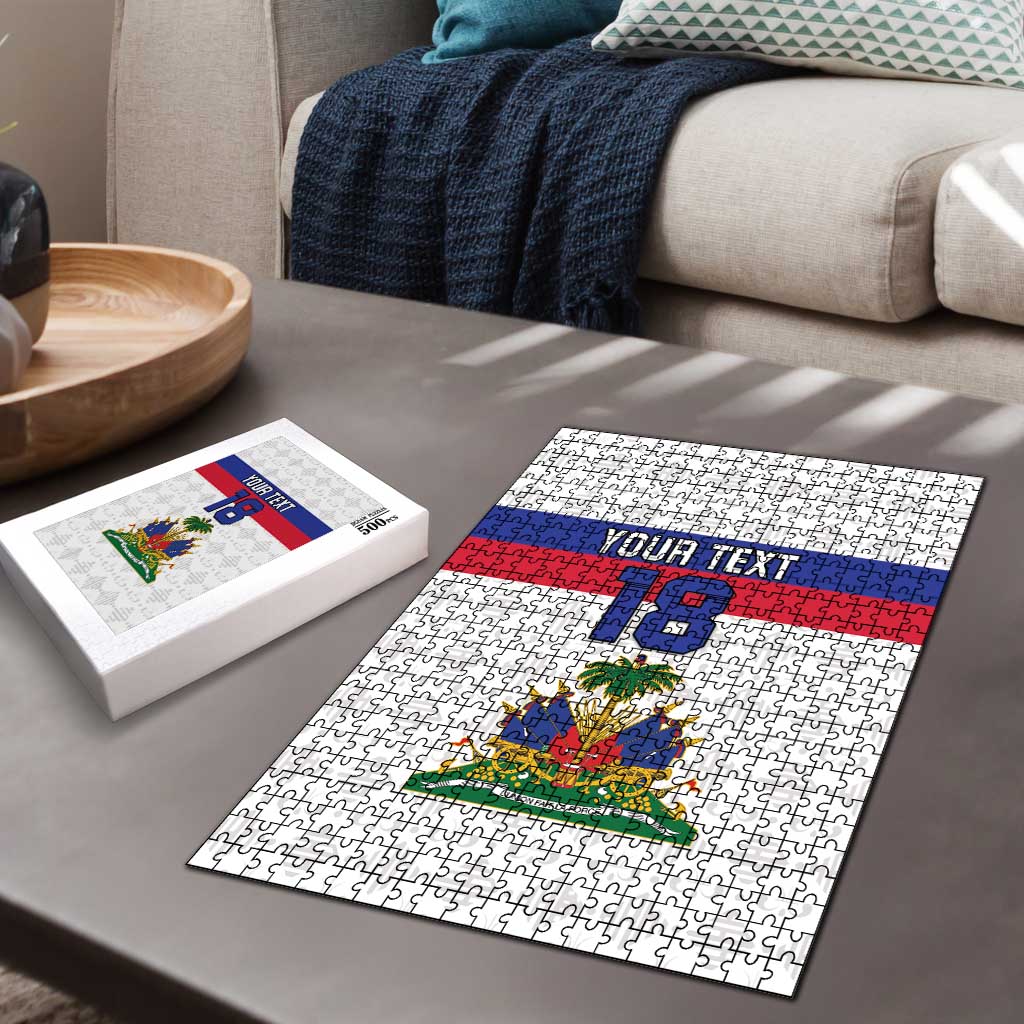Custom Afro Haiti Football Puzzle Ekip Foutbol Ayiti