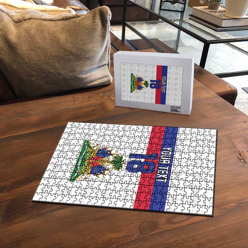 Custom Afro Haiti Football Puzzle Ekip Foutbol Ayiti