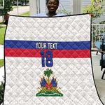 Custom Afro Haiti Football Quilt Ekip Foutbol Ayiti - African Pride