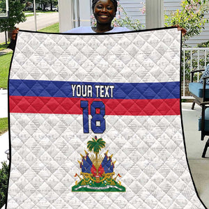 Custom Afro Haiti Football Quilt Ekip Foutbol Ayiti - African Pride