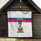 Custom Afro Haiti Football Quilt Ekip Foutbol Ayiti - African Pride