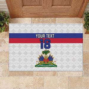 Custom Afro Haiti Football Rubber Doormat Ekip Foutbol Ayiti - African Pride