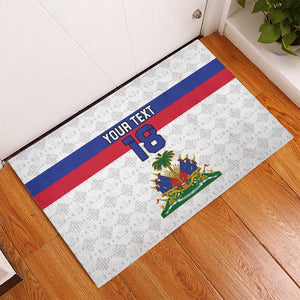 Custom Afro Haiti Football Rubber Doormat Ekip Foutbol Ayiti - African Pride