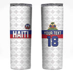 Custom Afro Haiti Football Skinny Tumbler Ekip Foutbol Ayiti - African Pride
