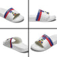 Custom Afro Haiti Football Slide Sandals Ekip Foutbol Ayiti