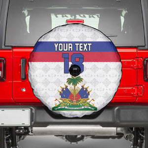 Custom Afro Haiti Football Spare Tire Cover Ekip Foutbol Ayiti - African Pride