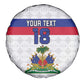 Custom Afro Haiti Football Spare Tire Cover Ekip Foutbol Ayiti - African Pride