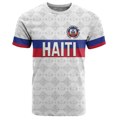 Custom Afro Haiti Football T shirt Ekip Foutbol Ayiti - African Pride