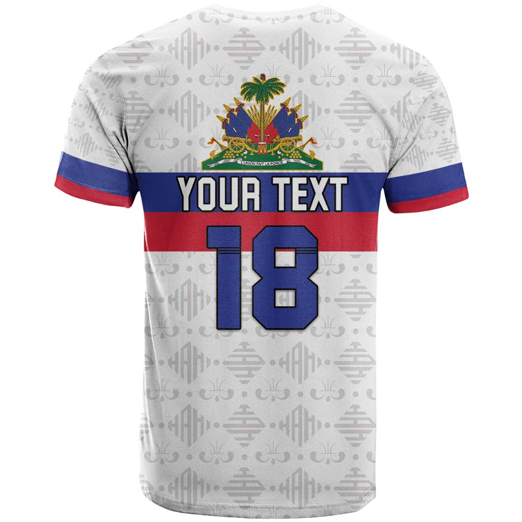 Custom Afro Haiti Football T shirt Ekip Foutbol Ayiti - African Pride