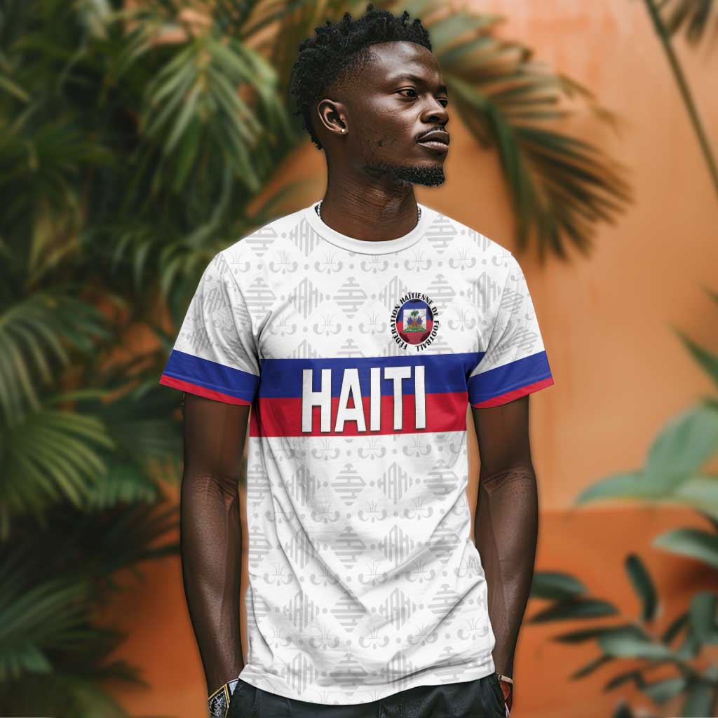 Custom Afro Haiti Football T shirt Ekip Foutbol Ayiti - African Pride