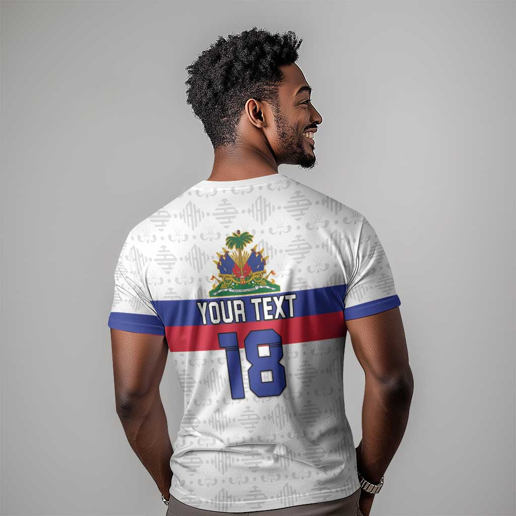 Custom Afro Haiti Football T shirt Ekip Foutbol Ayiti - African Pride