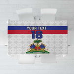 Custom Afro Haiti Football Tablecloth Ekip Foutbol Ayiti - African Pride