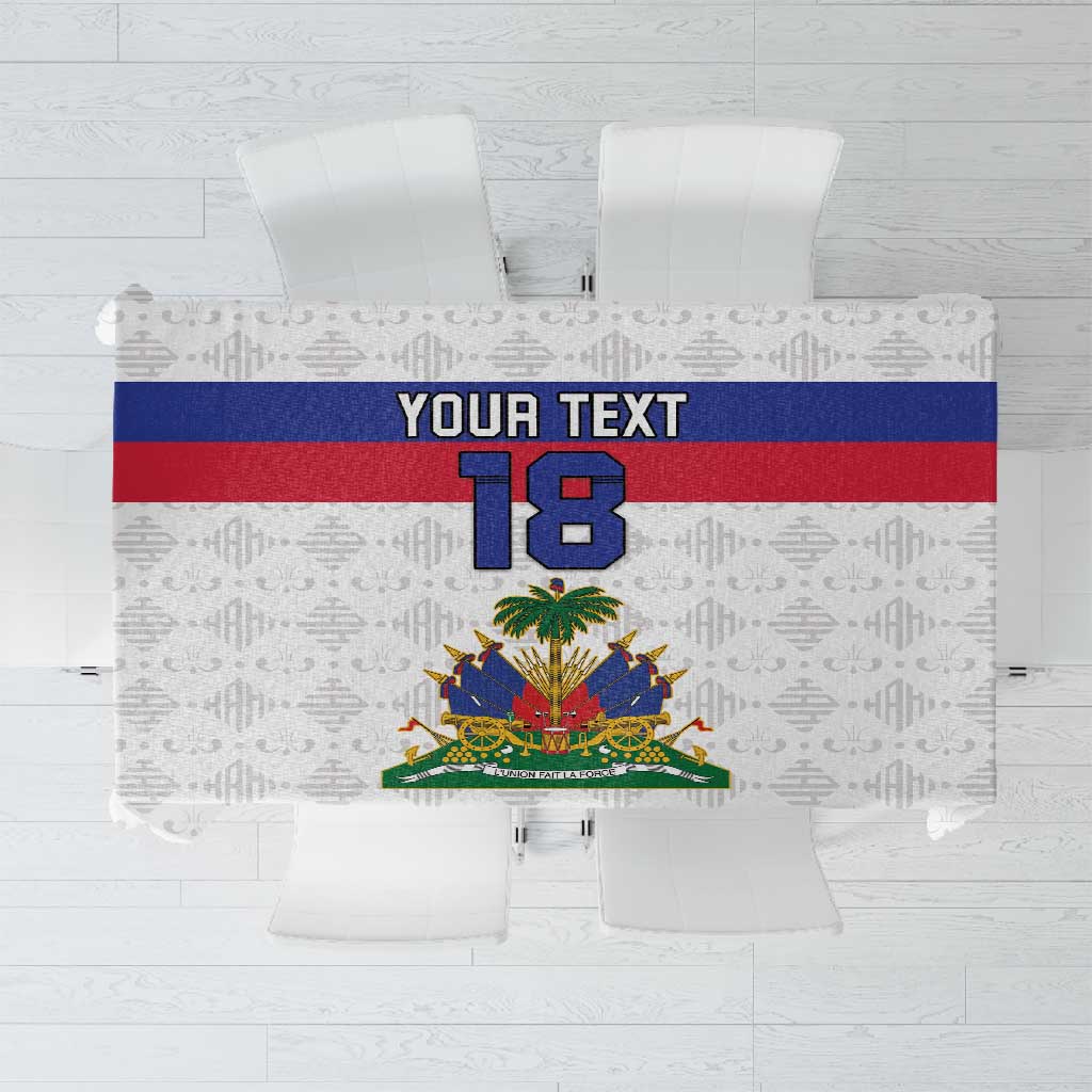 Custom Afro Haiti Football Tablecloth Ekip Foutbol Ayiti - African Pride