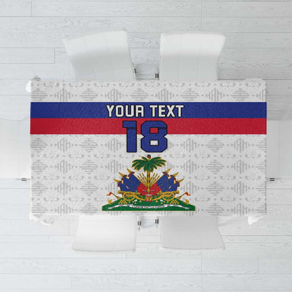 Custom Afro Haiti Football Tablecloth Ekip Foutbol Ayiti - African Pride