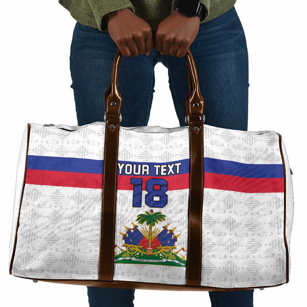 Custom Afro Haiti Football Travel Bag Ekip Foutbol Ayiti