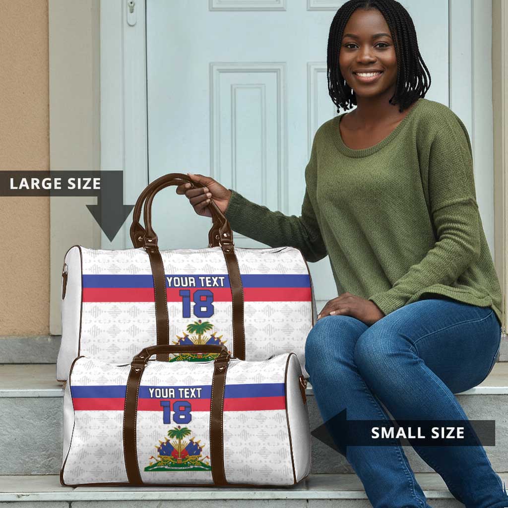 Custom Afro Haiti Football Travel Bag Ekip Foutbol Ayiti