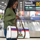 Custom Afro Haiti Football Travel Bag Ekip Foutbol Ayiti