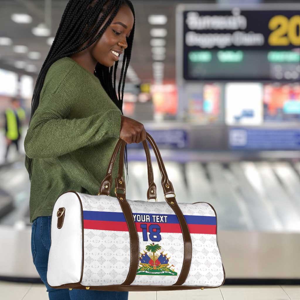 Custom Afro Haiti Football Travel Bag Ekip Foutbol Ayiti
