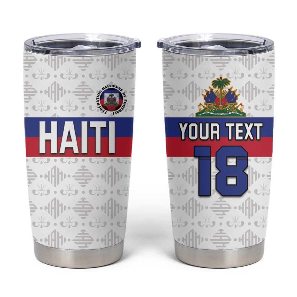 Custom Afro Haiti Football Tumbler Cup Ekip Foutbol Ayiti - African Pride