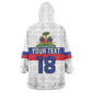 Custom Afro Haiti Football Wearable Blanket Hoodie Ekip Foutbol Ayiti - African Pride