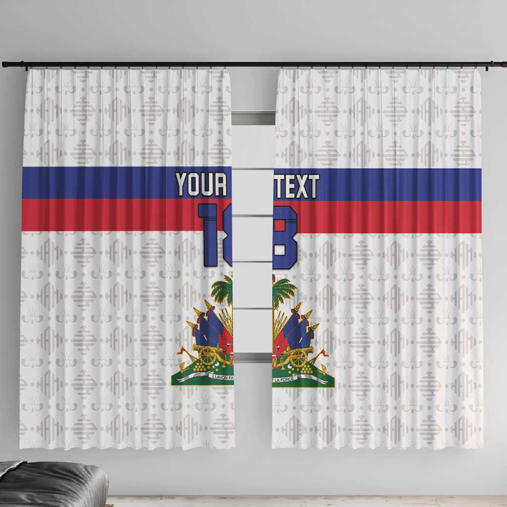 Custom Afro Haiti Football Window Curtain Ekip Foutbol Ayiti - African Pride
