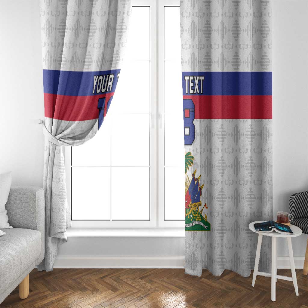 Custom Afro Haiti Football Window Curtain Ekip Foutbol Ayiti - African Pride