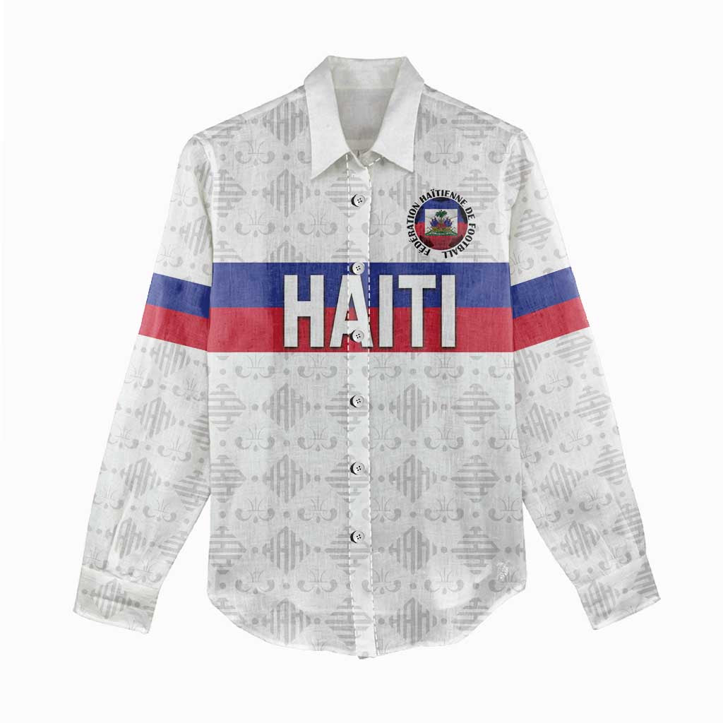 Custom Afro Haiti Football Women Casual Shirt Ekip Foutbol Ayiti - African Pride
