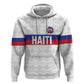 Custom Afro Haiti Football Zip Hoodie Ekip Foutbol Ayiti - African Pride