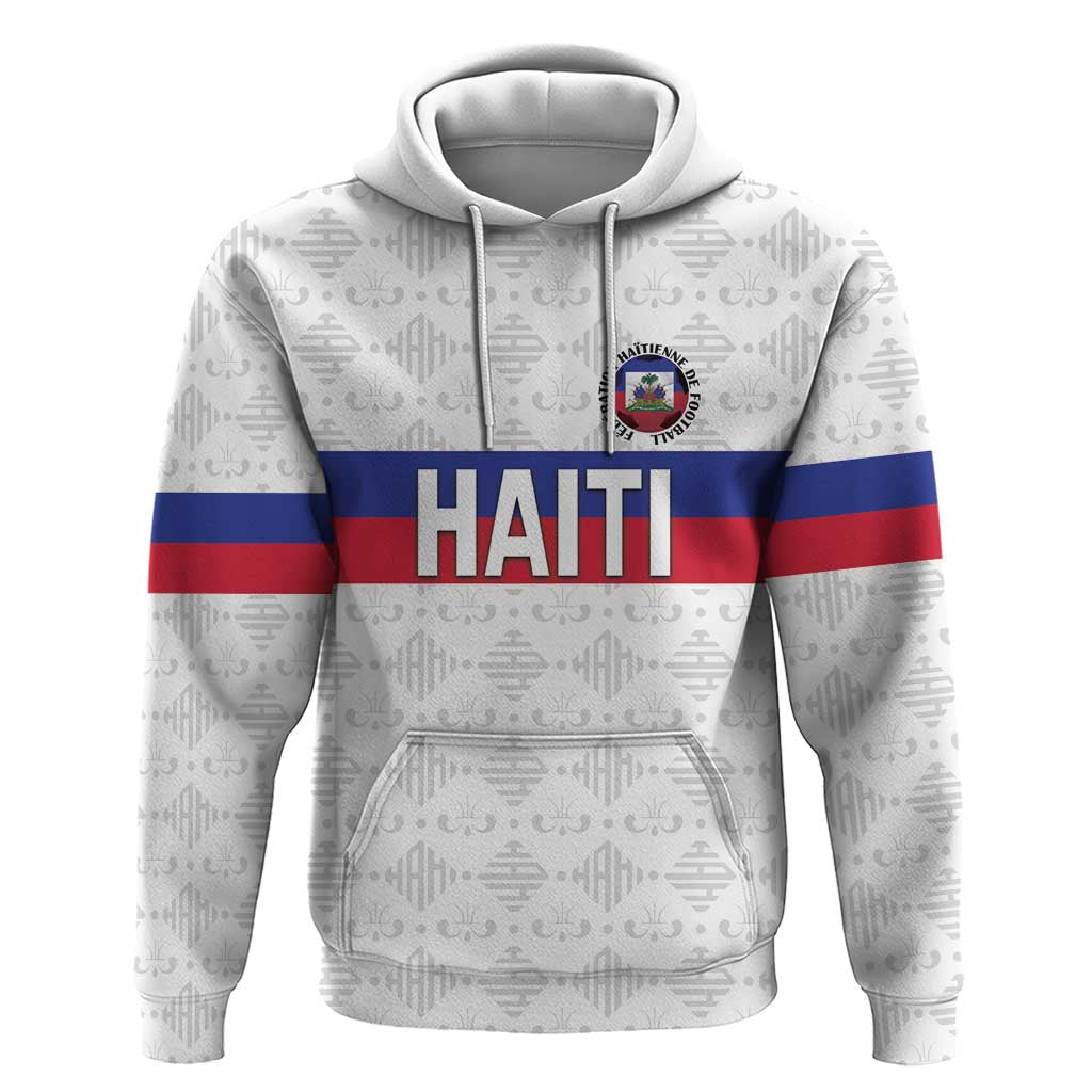 Custom Afro Haiti Football Zip Hoodie Ekip Foutbol Ayiti - African Pride