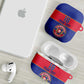 Custom Afro Haiti Football AirPods Case Le Rouge et Bleu Sporty Style