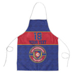 Custom Afro Haiti Football Apron Le Rouge et Bleu Sporty Style