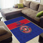 Custom Afro Haiti Football Area Rug Le Rouge et Bleu Sporty Style - African Pride