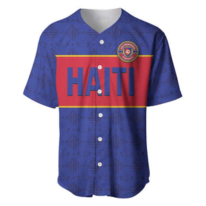 Custom Afro Haiti Football Baseball Jersey Le Rouge et Bleu Sporty Style - African Pride
