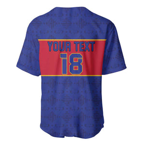 Custom Afro Haiti Football Baseball Jersey Le Rouge et Bleu Sporty Style - African Pride