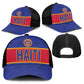 Afro Haiti Football Baseball Net Cap Le Rouge et Bleu Sporty Style - African Pride