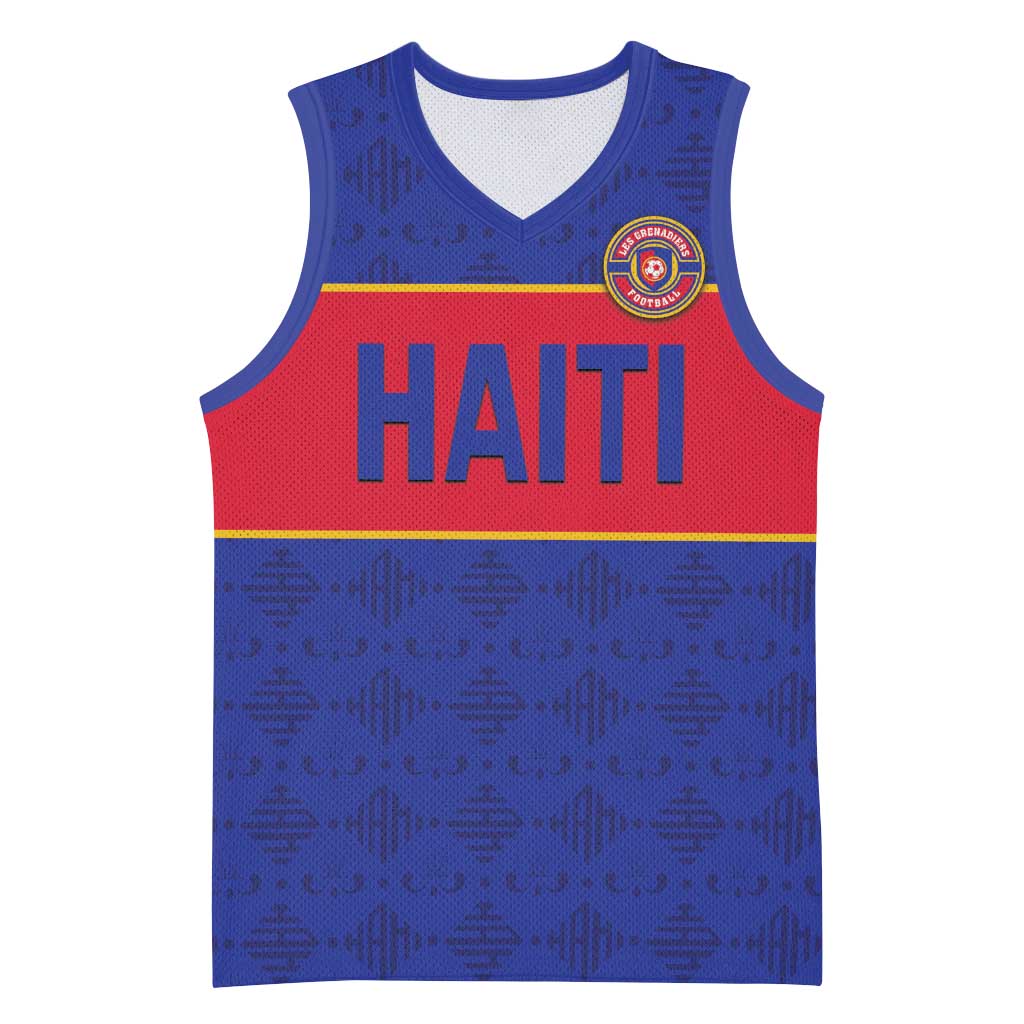 Custom Afro Haiti Football Basketball Jersey Le Rouge et Bleu Sporty Style - African Pride