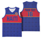 Custom Afro Haiti Football Basketball Jersey Le Rouge et Bleu Sporty Style - African Pride