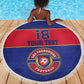 Custom Afro Haiti Football Beach Blanket Le Rouge et Bleu Sporty Style - African Pride