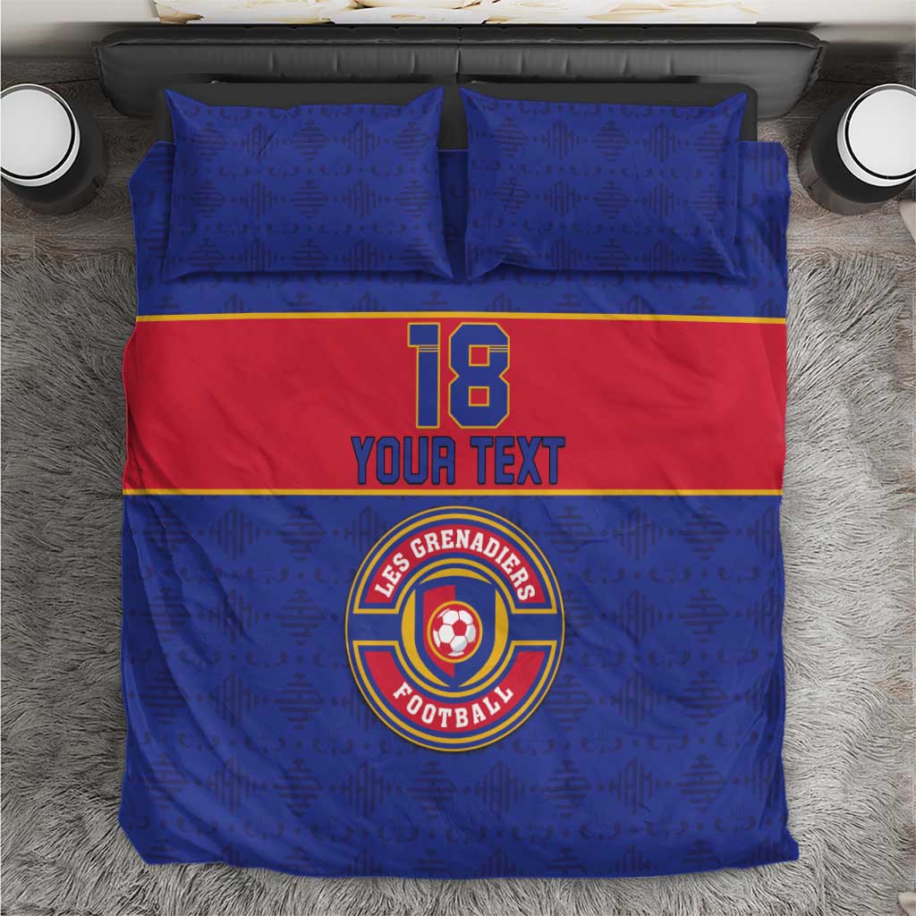 Custom Afro Haiti Football Bedding Set Le Rouge et Bleu Sporty Style - African Pride