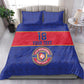 Custom Afro Haiti Football Bedding Set Le Rouge et Bleu Sporty Style - African Pride